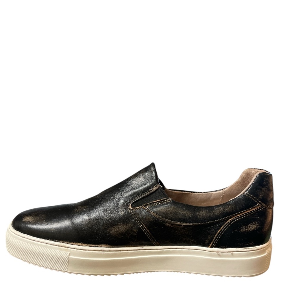 Brown Leather Slip-On Shoes
